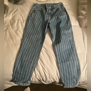 Striped American eagle jeans